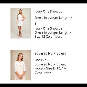Un Deux Trois Ruched One Shoulder Ivory Dress